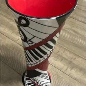 Benaya Hand Crafted Ceramic Artware Vase Musical Tablepiece 11" Signed Jp '06